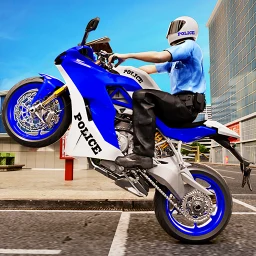 Ikon Motorbike 3D: Police Bike Game